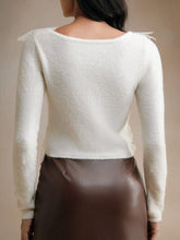 1pc Women 3D Floral Rhinstone Decor Long Sleeve Knitted Turtleneck Christmas Elegant Soft